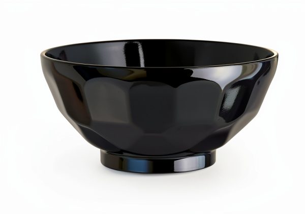 GET RB-122-BK-EC Melamine Serving Bowl, 11oz Black Set of 4-0