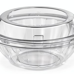 Clear Round 16 oz resq Reversible Bowl Combo – Darnel PET, 200 pcs-0