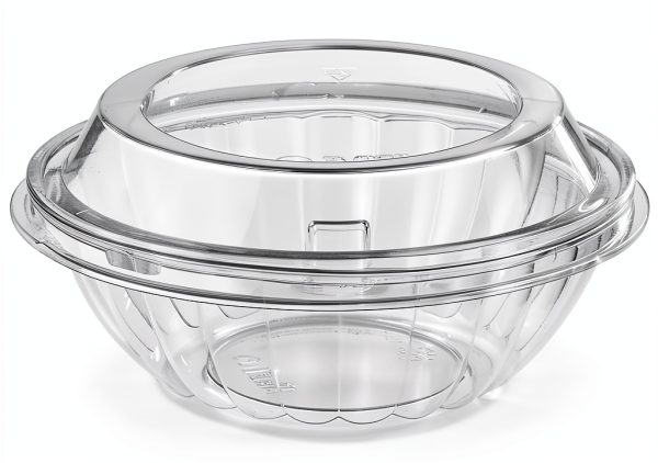 Clear Round 16 oz resq Reversible Bowl Combo – Darnel PET, 200 pcs-0