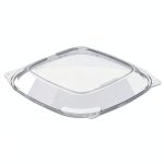 Dart PP2464BDL Square Vented PP Lid - 8.5 x 8.5 Food Service Bowl-0