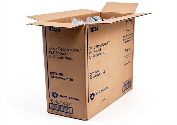 Fabri-Kal 24 oz Plastic Recycleware Deli Container 4.6 x 3.6-2