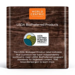 World Centric No Tree Folded Takeout Bowl 65 oz Natural Sugarcane-0