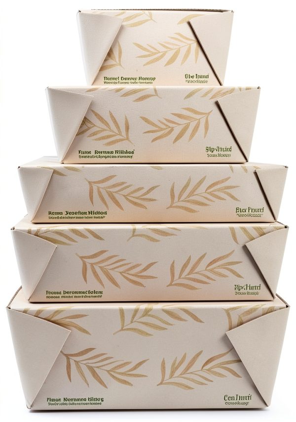 World Centric No Tree Folded Takeout Bowl 65 oz Natural Sugarcane-1