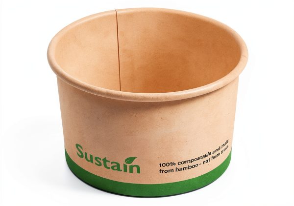 Restaurantware Sustain 5oz Soup Containers Kraft Cups PLA Lined-12