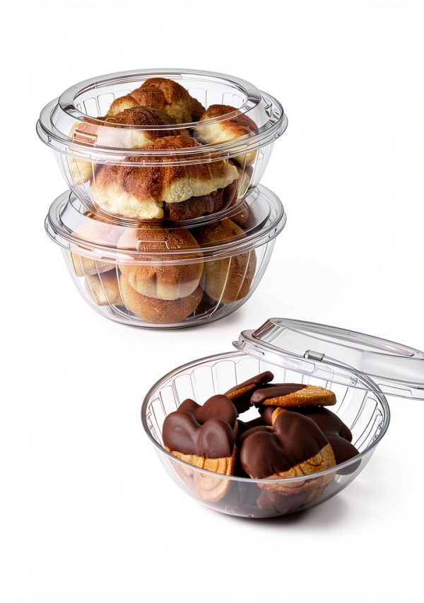 Clear Round 16 oz resq Reversible Bowl Combo – Darnel PET, 200 pcs-1