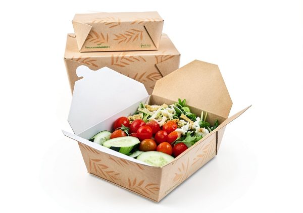 World Centric No Tree Folded Takeout Bowl 65 oz Natural Sugarcane-2