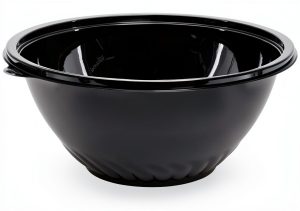 WNA Caterline Pack N' Serve Plastic Bowl, 160 Oz, Black, 25/Case-0