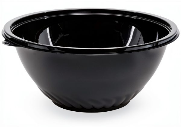 WNA Caterline Pack N' Serve Plastic Bowl, 160 Oz, Black, 25/Case-0