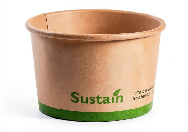 Restaurantware Sustain 5oz Soup Containers Kraft Cups PLA Lined-13