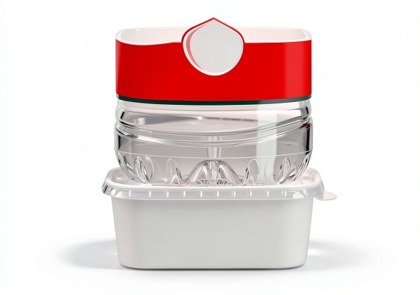 Disposable Salad Bowls 25oz White Kraft with Lids 50 Pack FISDEN-2