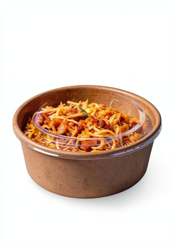 36oz Disposable Paper Take Out Containers with Lids & Forks by HOLDLOT-2
